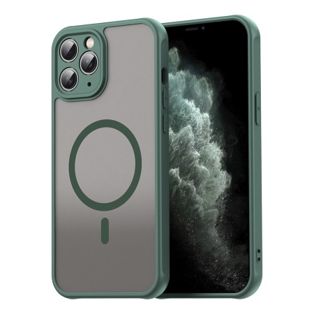 Husa pentru iPhone 11 Pro Max - Techsuit HaloFrost II MagSafe - Green