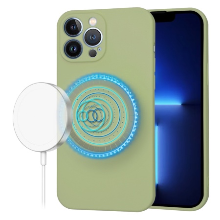 Husa pentru iPhone 13 Pro Max - Techsuit SoftFlex MagSafe - Matcha