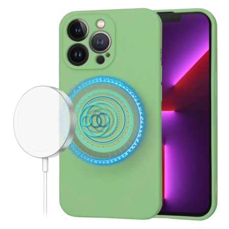 Husa pentru iPhone 13 Pro - Techsuit SoftFlex MagSafe - Mint Green
