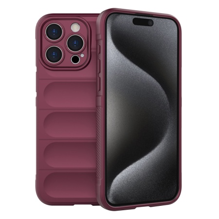 Husa pentru iPhone 15 Pro - Techsuit Magic Shield - Bordeaux