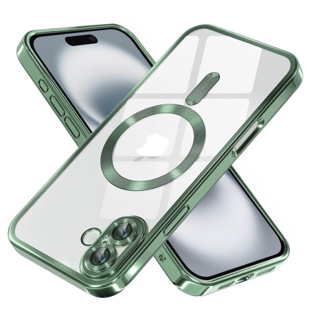 Husa pentru iPhone 16 Plus - Techsuit Luxury Crystal MagSafe - Deep Green