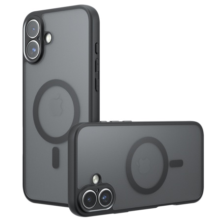 Husa pentru iPhone 16 - Techsuit PureFrost MagSafe - Frosted Black