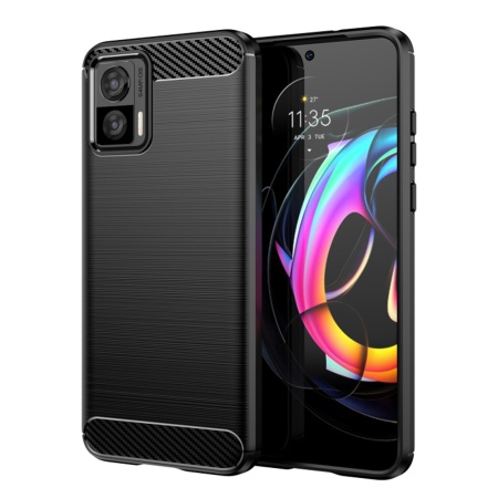 Husa pentru Motorola Edge 50 Neo / Motorola ThinkPhone 25 - Techsuit Carbon Silicone - Black