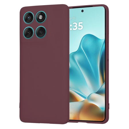 Husa pentru Motorola Edge 60 / Edge 60 Fusion - Techsuit SoftFlex - Plum Red