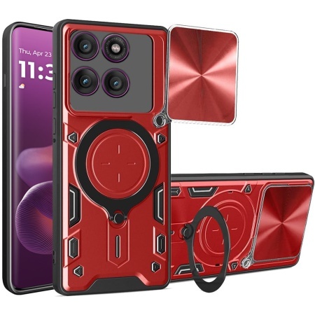 Husa pentru Motorola Edge 60 Pro - Techsuit CamGuard Pro - Red