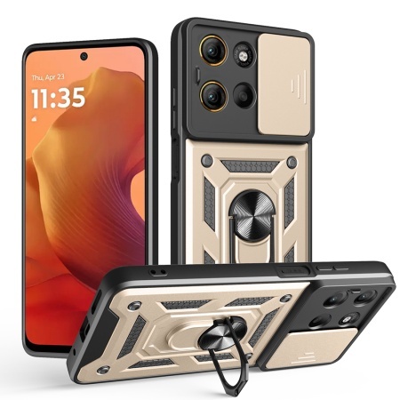 Husa pentru Motorola Moto G15 / G15 Power - Techsuit CamShield Series - Gold