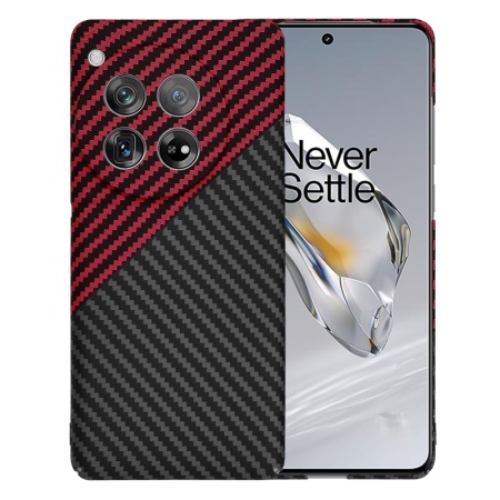 Husa pentru OnePlus 12 - Techsuit Carbonite FiberShell - Red Vortex