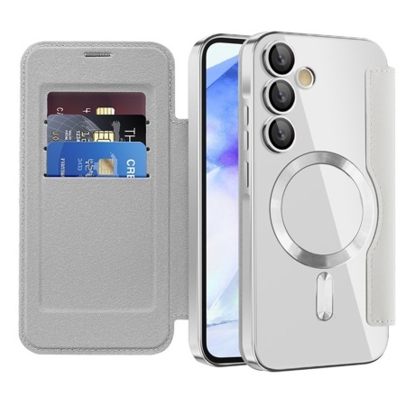 Husa pentru Samsung Galaxy A55 5G - Techsuit SmartMag Book Case - Gray