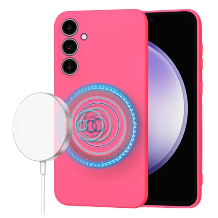 Husa pentru Samsung Galaxy S23 FE - Techsuit SoftFlex MagSafe - Hot Pink