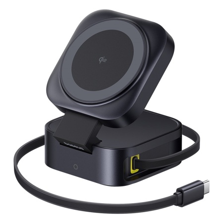 Statie de Incarcare 2in1 fara Fir, Type-C, 67W - Baseus (P10276800123-00) - Cosmic Black