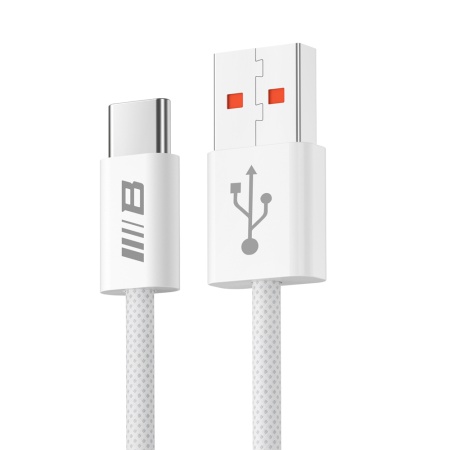 Cablu de Date USB-A la USB-C, Fast Charging, 6A - Blueo - White