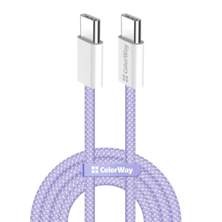 Cablu Type-C, 60W, 1m - ColorWay (CW-CBPDCC061-PU) - Purple