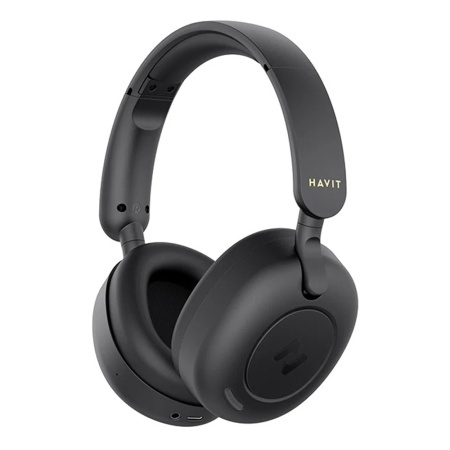 Casti fara Fir Bluetooth 5.3, Hybrid ANC, 700mAh, USB-C- Havit (H655BT) - Black