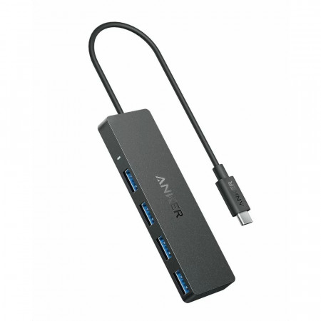 Hub Anker USB-C 4-in-1 4x USB-A 5Gbps Negru