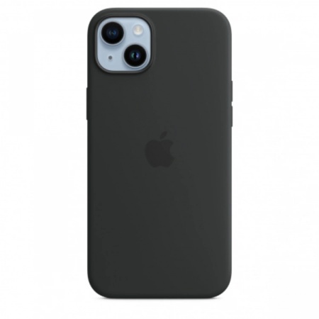 Husa de protectie Apple Silicone Case MagSafe pentru iPhone 14 Plus, MPT33ZM/A, Midnight