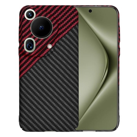 Husa pentru Huawei Pura 70 Ultra - Techsuit Carbonite FiberShell - Red Vortex