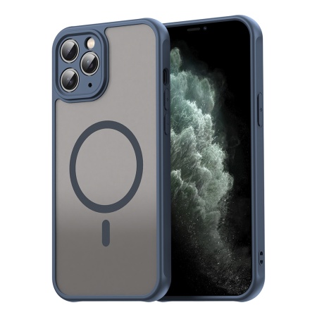 Husa pentru iPhone 11 Pro Max - Techsuit HaloFrost II MagSafe - Navy Blue