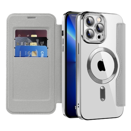 Husa pentru iPhone 13 Pro Max - Techsuit SmartMag Book Case - Gray
