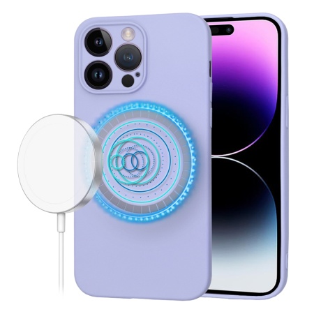 Husa pentru iPhone 14 Pro Max - Techsuit SoftFlex MagSafe - Light Purple