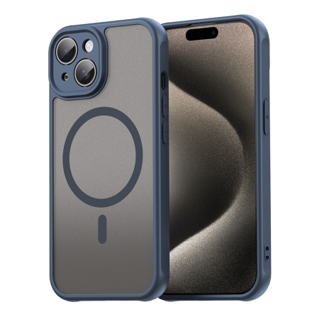 Husa pentru iPhone 15 Plus - Techsuit HaloFrost II MagSafe - Navy Blue