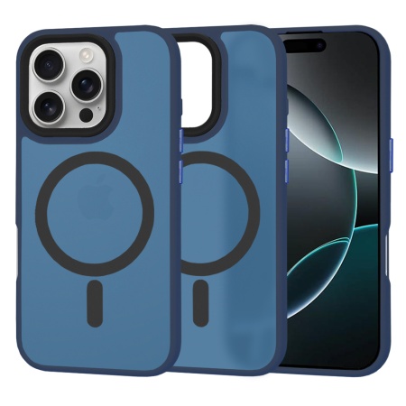 Husa pentru iPhone 16 Pro - Techsuit HaloFrost MagSafe Series - Deep Blue