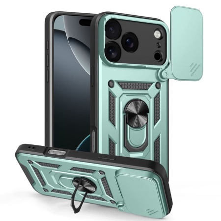 Husa pentru iPhone 17 Pro Max - Techsuit CamShield Series - Green