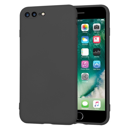 Husa pentru iPhone 7 Plus / iPhone 8 Plus - Techsuit SoftFlex - Black