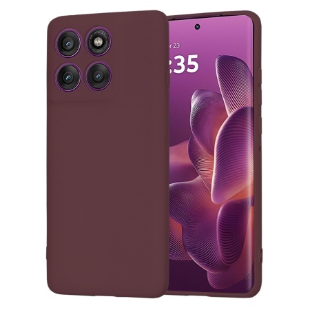 Husa pentru Motorola Edge 60 Pro - Techsuit SoftFlex - Plum Red