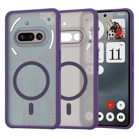 Husa pentru Nothing Phone (3a) - Techsuit HaloFrost MagSafe Series - Deep Purple
