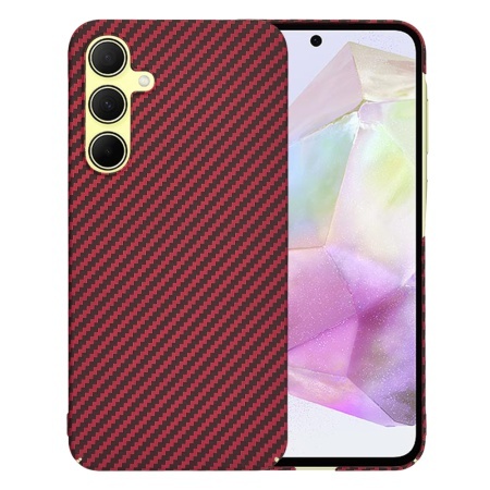 Husa pentru Samsung Galaxy A35 5G - Techsuit Carbonite FiberShell - Red