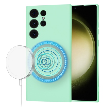 Husa pentru Samsung Galaxy S23 Ultra - Techsuit SoftFlex MagSafe - Mint Green