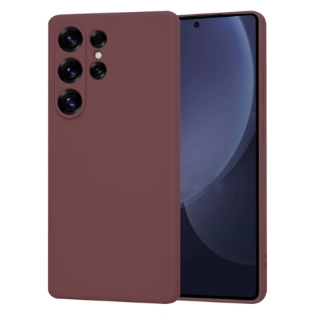 Husa pentru Samsung Galaxy S25 Ultra - Techsuit SoftFlex - Plum Red