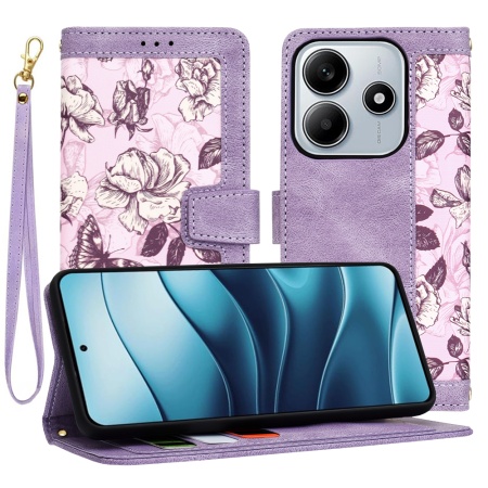 Husa pentru Xiaomi Redmi Note 14 5G - Techsuit FlipCraft - Mysterious Purple
