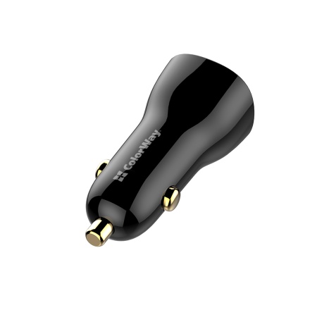 Incarcator Masina, USB, Type-C, PPS, SFC/AFC, 60W - ColorWay (CW-CHA046PD-BK) - Black
