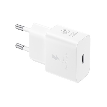 Incarcator pentru Priza Type-C, Super Fast Charging, 25W - Samsung T2510 Paris 2024 (EP-T2510NWEGEU) - White (Blister Packing)