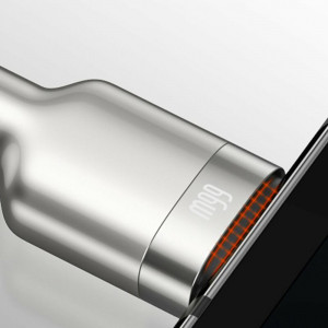 Cablu Baseus Cafule Metal USB USB-C 66W 0.25m negru - Img 4