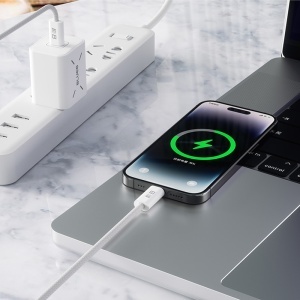 Cablu de Incarcare Type-C la Lightning, Fast Charging, 1.2m - Blueo - White - Img 4