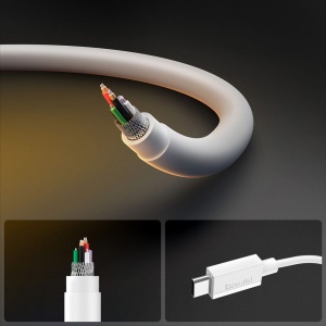 Cablu pentru Alimentare Type-C, 60W, 480Mbps, 2m - Spigen Essential (EB6020CC) - White - Img 6