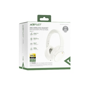 Casti Bluetooth 5.3, Wireless, IPX4, Hi-Fi Sound, Active Noise Reduction - Acefast (H6) - White - Img 7