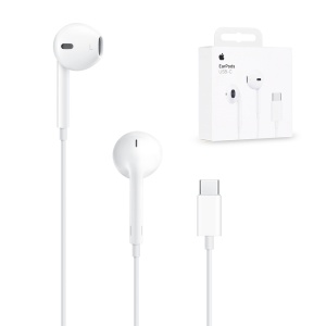 Casti cu Fir, Microfon si Mufa Type-C - Apple A3046 (MYQY3ZM/A) - White (Blister Packing) - Img 7