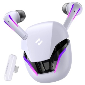 Casti fara Fir pentru Jocuri Video, Bluetooth 5.3, RGB, Type-C, 400mAh - Havit (TW970) - White - Img 1