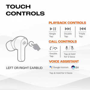 Casti in-ear Bluetooth cu microfon TWS - JBL (Wave 200) - Black - Img 6