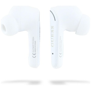 Casti True Wireless Stereo, Bluetooth 5.4 - Guess Flat Classic Logo Electroplated (GUTWST7FCEEH) - White - Img 1