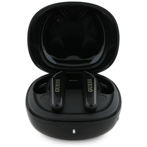 Casti True Wireless Stereo, Bluetooth 5.4 - Guess Flat Classic Logo Electroplated (GUTWST7FCEEK) - Black