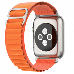 Curea pentru Apple Watch 1/2/3/4/5/6/7/8/9/10/SE/SE 2 (38/40/41/42mm) - Techsuit Watchband (W037) - Orange - Img 5