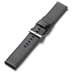 Curea pentru Fossil Hybrid 24mm / Mobvoi TicWatch Pro 5 / Suunto 9 / Suunto 9 Baro / Suunto D5 - Ringke Leather One Basic Bold - Black - Img 9