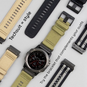 Curea pentru Garmin Fenix 5/5 Plus 6/6 Pro/7/Forerunner 935/945/Approach S60 - Techsuit Watchband QuickFit 22mm (W070) - Orange Blossom - Img 4