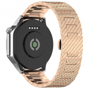 Curea pentru Huawei Watch GT 2 (46mm)/GT 2 Pro/GT 3 Pro (46mm)/Ultimate, Xiaomi Watch S1 - Techsuit Watchband (W052) - RoseÂ Gold - Img 3