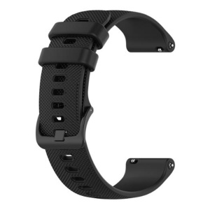 Curea pentru Huawei Watch GT 4 (41mm)/W1/Honor Watch S1/Garmin Venu 2S/Vivoactive 4S - Techsuit Watchband 18mm (W006) - Black - Img 4