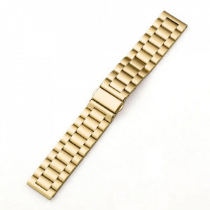Curea pentru Samsung Galaxy Watch 4/5/Active 2, Huawei Watch GT 3 (42mm)/GT 3 Pro (43mm) - Techsuit Watchband 20mm (W010) - Gold - Img 2